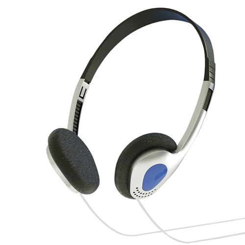 Cuffie over-ear retrò, leggere, con cavo, mini cuffie stereo in