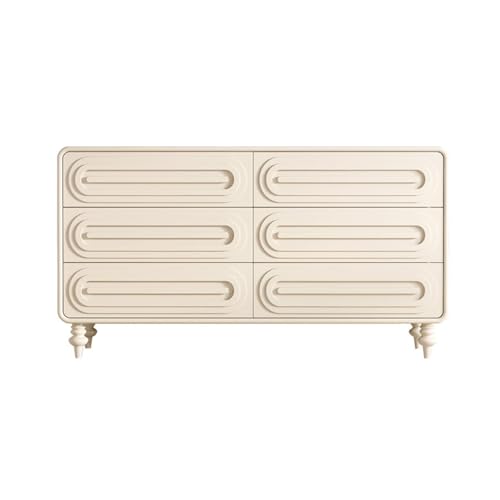 Estantes Mesa Consola Aparadores Mueble de bar, gabinetes de entrada con puertas, cajones a presión, cómodas de madera maciza con seis cajones, cocina, comedor, gabinetes de almacenamiento for sala de