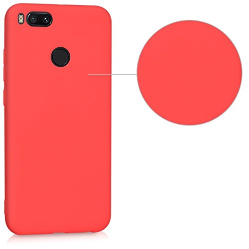 Kit Capa Capinha Ultra Fina Fosca Xiaomi Redmi Mi A1 5x + Película de Gel - Vermelho