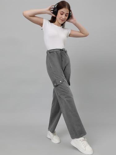 Image of KOTTY High-Waisted Women's Jogger Pants|Athletic Track Pants with Elastic Waistband|Ideal for Gym, Walking, and Travel
