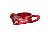 Gub CX18 Aluminum Alloy Bicycle Seatpost Clamp Quick Rlease Bike Seatpost Clamp (Red, 31.8mm)