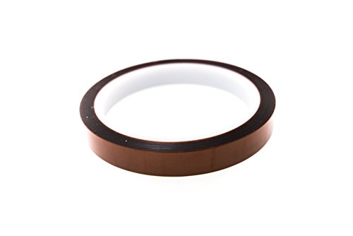 Image of Bertech Polyimide Tape with Acrylic Adhesive, 10mm Wide x 36 Yards, 1 Mil Thick