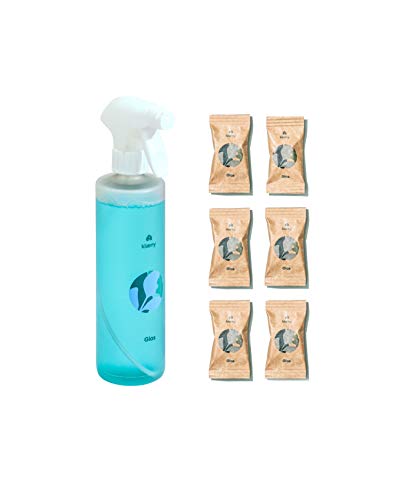 Preisvergleich Produktbild Klaeny ® Glasreiniger Nachhaltige Putzmitteltabs (Set (inklusive Sprühflasche))