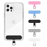Universal Cell Phone Tether Tab Without Adhesive, 5 Pack Phone Lanyard Replacement Part for Phone Strap,Safety Lanyard Patch (5 PCS)