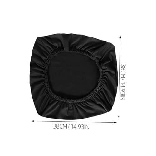Housse de chaise de bureau extensible polyester noir banquet et pliante