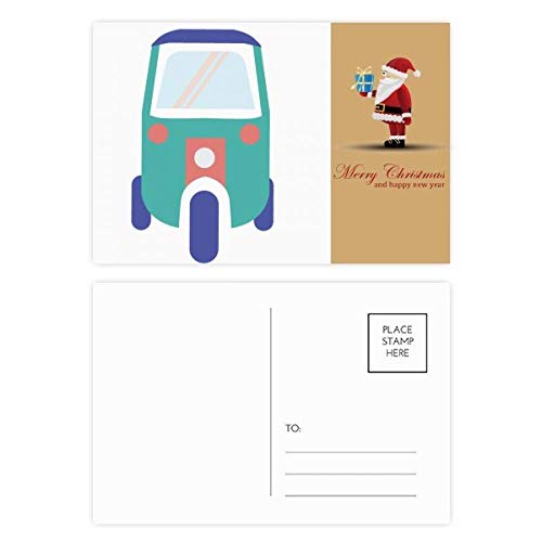 Cartes postales Thaïlande lot de 20 au motif de tracteur trois roues avec impression satinée