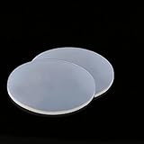 wewey Silicone Rubber Sheet Dia 10-100mm, Silicone Rubber Pad for Light Industry Applications, Solid Round Shims 2pcs(25MM*3MM)
