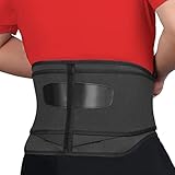 MODVEL Back Brace Support for Men & Women | Breathable Waist Lumbar Lower Back Belt with Lumbar Pad | Immediate Relief from Back Pain, Herniated Disc, Sciatica, Scoliosis and more!