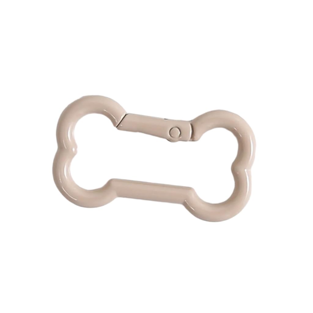 Elnwnnkc Vibrant Bone Keychain Spring Clasp for Pet Lovers Crafting Alloy Jewelry