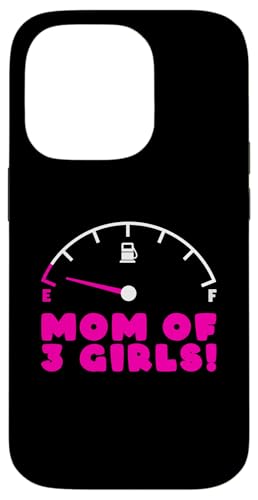 Mom of Three Girls ��̓� Mom of 3 �X�}�z�P�[�X iPhone 14 Pro �p