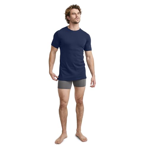 Image of Jockey Classic Crew Neck Undershirt- 3 Pack - 100% Cotton T-Shirts for Men