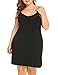 IN'VOLAND Women's Full Slips Plus Size Nightgown Sleeveless Sleepwear Spaghetti Strap Night Dress