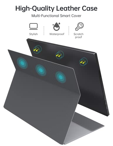 Forhelp 2K Portable Monitor 16Inch 2560X1600 Usb C Laptop Monitor Hdmi Computer Display Hdr Ips Gaming Screen W/Smart Cover & Dual Speakers, Travel Monitor For Pc Mac Phone Xbox Ps5 Switch Laptop #TOP5