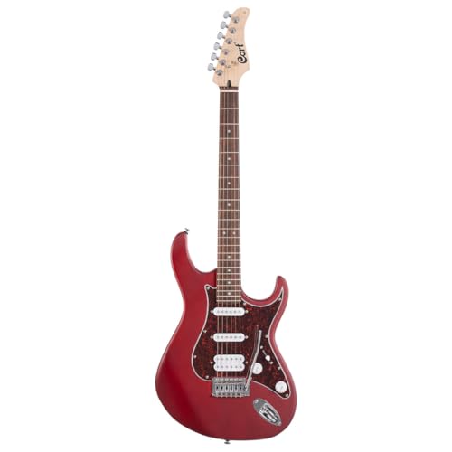 Image of Cort G115SE CRD Electric Guitar - Double Cutaway, H-S-S Pickup Configuration, Beveled Heel & Satin Neck Finish