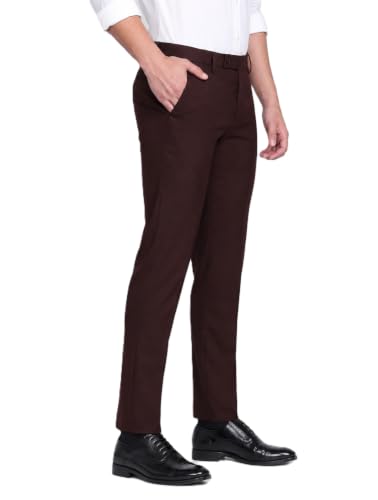 Image of Men's Slim Fit Formal Trousers | Office & Business Wear Pants For Men