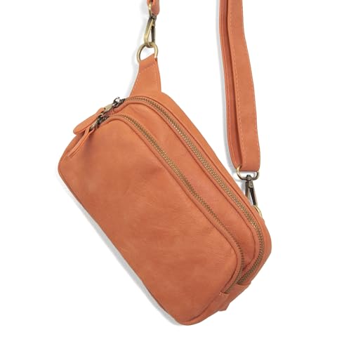 Image of Joy Susan Womens Fashion Purse Kylie Double Zip Sling Belt Bag