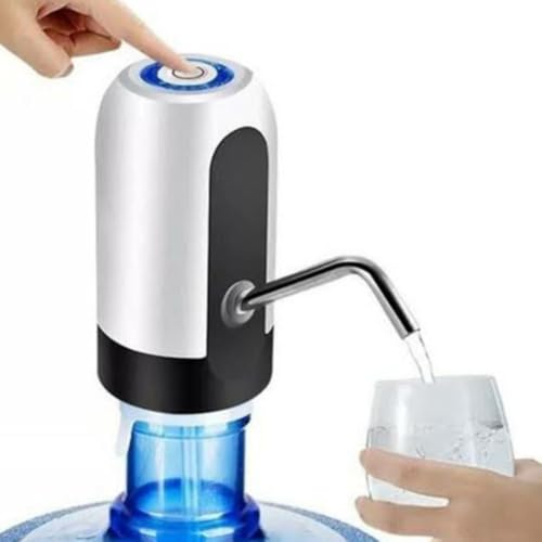 Bomba Elétrica Recarregável Dispenser Automático de Água Portátil Sem Fio Compatível com Galões 5L, 10L e 20L