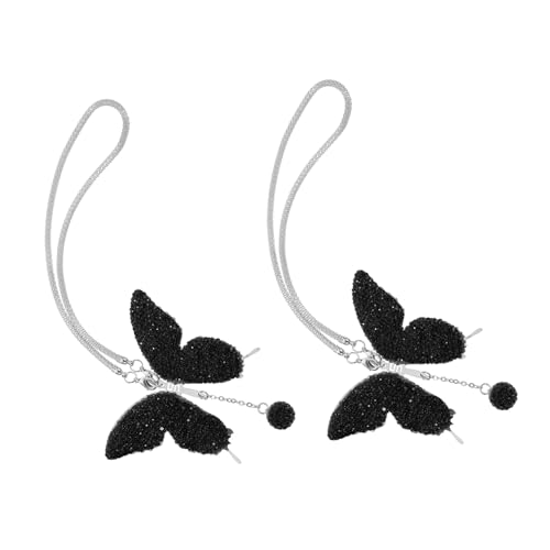 Accessoires décoratifs légers pour rétroviseur intérieur avec pendentif strass