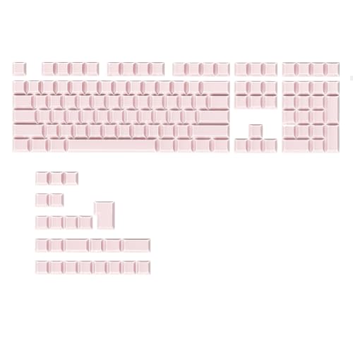 Keycaps Cherry Profile anti-trace de doigt et résistants à l'huile pour clavier mécanique rose