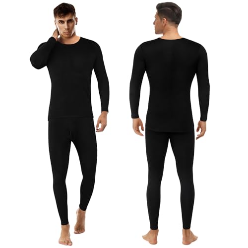Patelai 3 Sets Men'S Thermal Underwear Long Johns Base Layer With Fleece Lined For Winter Cold Weather thumb #1