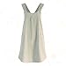 Cabilock Tablier en Lin en Coton Doux Licol Croix Bandage Tabliers Style Japonais X Forme Double Poches Cuisine Cuisine Vêtements Cadeau pour Les Femmes Chef Pendaison de Crémaillère