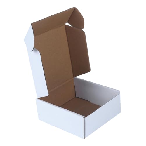 Image of DCGPAC 3Ply White Corrugated Flat Box 4x3x1 Inch For Packing Small Items and Multipurpose Packaging Shipping Boxes L4 inch x W3 inch x H1 inch Inch (Pack of 1000)