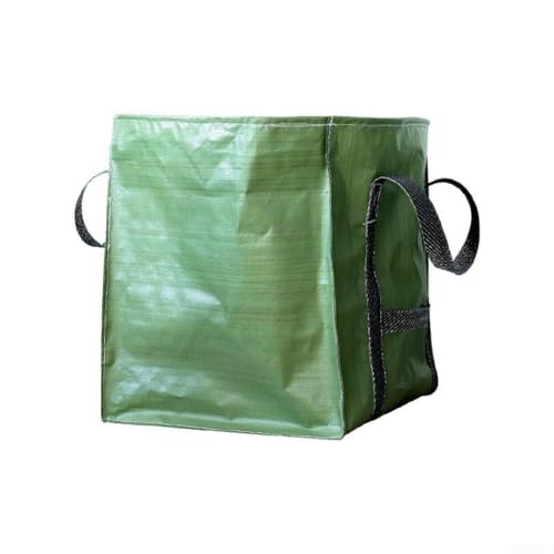 Bolsas de basura de jardín con tela industrial resistente y asas de elevación de tensión, adecuadas para ramas pesadas, piedras y residuos de jardín húmedos (53 x 53 x 53 cm)