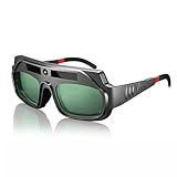 BTBHIHO Schweißbrille, Solar-Schweißerbrille, Verstellbare Komfort-Schweißschutzbrille Für Argon-Lichtbogenschweißen, Schweißerbrille Zum Schweißschutz, Blendfrei Für Tig Mig Arc Cut