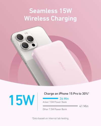 Anker MagGo Flache magnetische Powerbank 10000mAh Qi2 15W – Ansicht 3