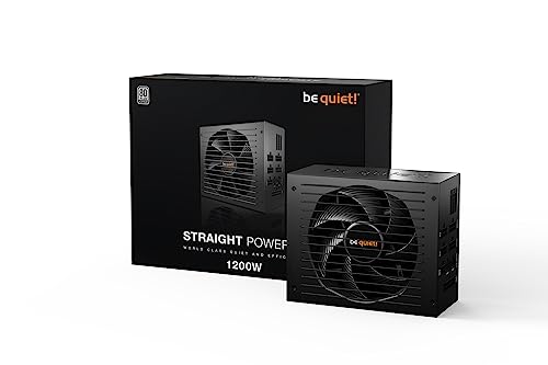 Image of be quiet! BN517 Straight Power 12-1200w 80 Plus Platinum, ATX 3.0, Modular Power Supply, for PCIe 5.0 GPUs and GPUs with 6+2 pin connectors, Silent 135mm be quiet! Fan - BN517