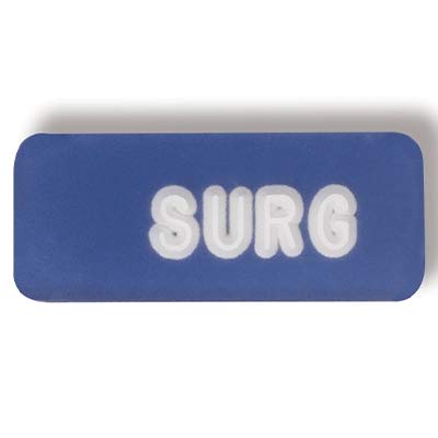 Plastic Word X-Ray Markers - 4-5 Characters, 1/4" Lead Letters/Numbers, Blue