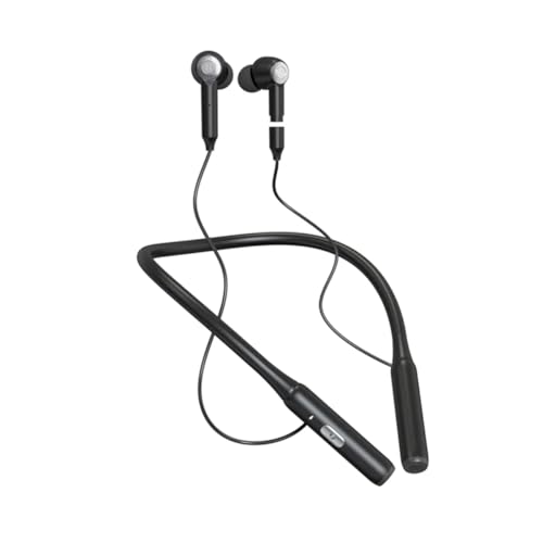 IKXO Wireless Earbuds Bluetooth 5.3 Headphones,Wireless Sports Around The Neck ANC Active Noise Cancellation Headphones Ultra Long Lasting for Phone Laptop PC TV Running Workout,Black