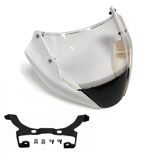 Windschild Für Ducati Für Monster 821 797 1200S 2014-2016 Motorrad Windschutzscheibe Cowling Windschutzscheibe Motorradzubehör Deflektor(Weiss)