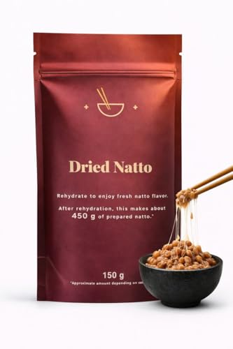 Natto seco 150 g – rinde hasta 450 g de natto después de la rehidratación – soja fermentada