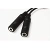 Wirenest GA Headset to Helicopter Adapter, Durable Molded Connectors, .206 and .25 Jacks to U-174 Plug