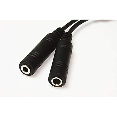 Wirenest GA Headset to Helicopter Adapter, Durable Molded Connectors, .206 and .25 Jacks to U-174 Plug