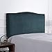 Couvre De Tête De Lit en Velours De Renard Argenté Housses De Tête De Lit De Style Nordique Stretch Épaissir Simple/Double Lit Couverture Protection pour Dossier Décoration,Green-Length:110-135cm