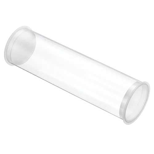 Image of PATIKIL 5.9 inch L x 1.7 inch Dia Clear Storage Tubes, 1Pcs PC Plastic Transparent Hollow Round Rigid Tube with Cap for Beads Bath Salt Container Wedding Party Favors