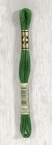 Image of DMC 6-Strand Embroidery Cotton Floss, Bright Christmas Green