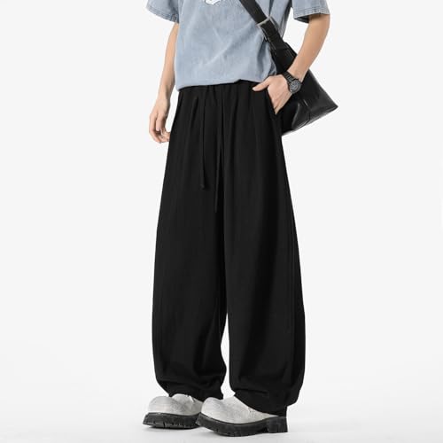 Seidarise Men's Linen Pant Japanese Hip Hop Sweatpants Harem Pants Sports Harem Baggy Wide Leg Cotton4