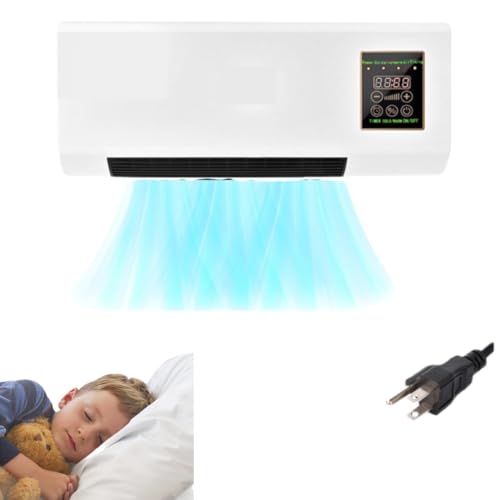 ZREVSB Climafy Portable Wall-Mounted Air Conditioner – 2-in-1 Mini Split AC Unit with Cooling & Heating, Smart Dual-Mode Ductless Air Conditioning for Bedroom, Office, Kitchen & Small Spaces(White)