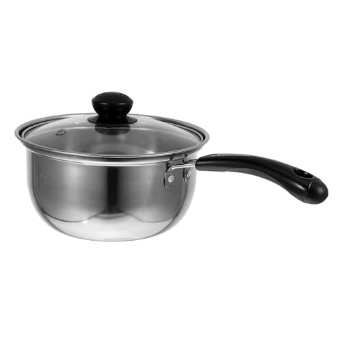 LAPYAPPE Casserole à Lait Acier Inoxydable Antiadhésive Pot à Soupe Sécurisé Avec Poignée Anti-brûlure Pour Cuisine Et Restaurant