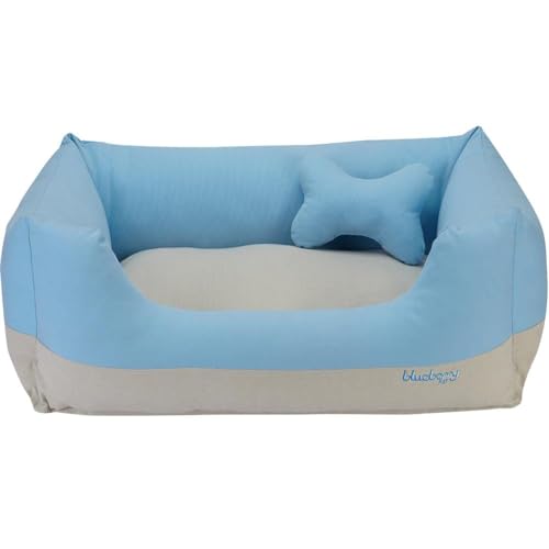 Blueberry-Pet-Fully-Removable-Washable-Dog-Bed-Heavy-Duty-Dog-Bed-wDurable-YKK-Zippers-Super-Soft-Dog-Beds-for-Medium-Dogs-in-Baby-Blue-and-Beige-Color-Cozy-Dog-Bed-Durable-Dog-Bed Blueberry Pet Fully Removable Washable Dog Bed Heavy Duty Dog Bed wDurable YKK Zippers Super Soft Dog Beds for Medium Dogs in Baby Blue and Beige Color Cozy Dog Bed Durable Dog Bed