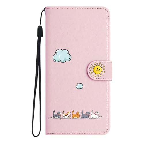 Jeffene Funda para Samsung Galaxy S7 Edge (5,5 pulgadas), funda plegable, funda protectora con función atril, tarjetero, funda con tapa para Samsung Galaxy S7 Edge, rosa
