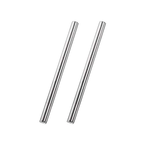 Image of uxcell 8mm x 150mm 304 Stainless Steel Solid Round Rod for DIY Craft - 2pcs