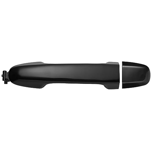 Image of Exterior Door Handle for Toyota Camry 2012 2013 2014 2015 2016 2017, for Rear Left Driver or Right Passenger Side Door, Black