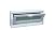 Glass Block Vent - 18"W x 8"H Vinyl Hopper Vent
