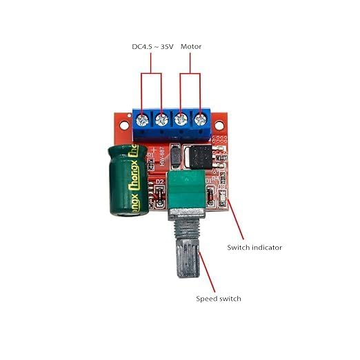 Image of SP Electron RS-775-DC 12V-24V High Speed Metal Large Torque Small DC Motor & 12 inch 3 Blade Fan With Mini PWM DC Motor Controller Adjustable Speed Controller