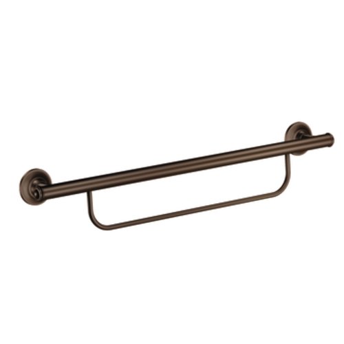 Moen LR2350DOWB Grab Bar with Integrated Towel Bar, Bronze Moen LR2350DOWB Grab Bar with Integrated Towel Bar, Bronze
