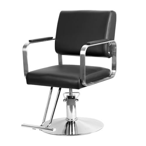 Napacoh Hydraulic salon Chair Barber Chair with Height Adjustment Adjustable Height Sturdy Structure & Ergonomic Design 360 Swivel for Salon & Barber Shop